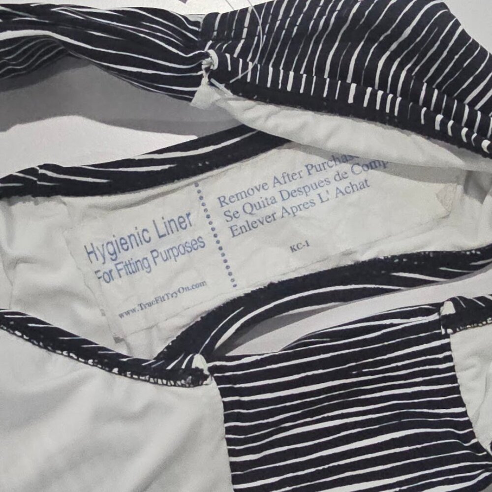 La Blanca Black & White Ripple Shirred Hipster Bikini Bottoms - Picture 7 of 10